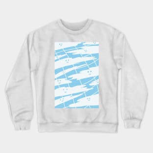 Smile cloud in the blue sky Crewneck Sweatshirt